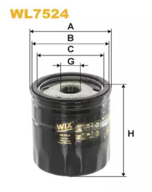 WIX FILTERS wl7524 -  Фильтр масляный двигателя